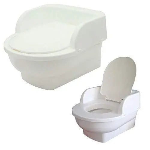 Gorbanshop Baby Kids Plastic Potty Pot Toilet Seat Trainer Training Seat Throne White BuyOnlineForBaby