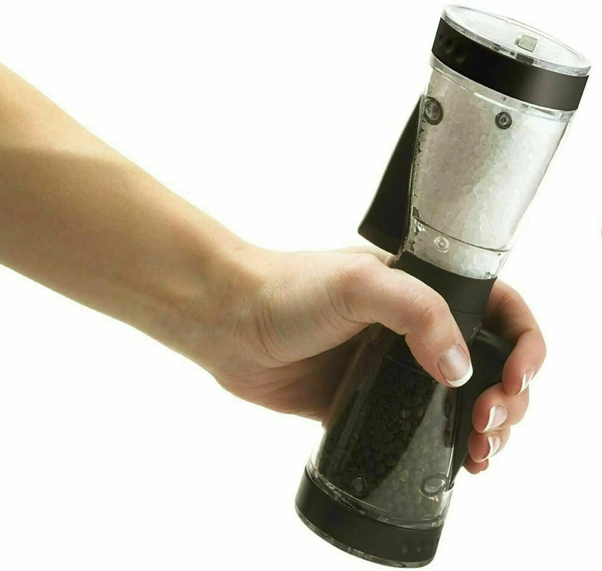 Grinder Mill Salt & Pepper Double Ended 2 in 1 Duo Dual Spice Black dealforanyoccasion
