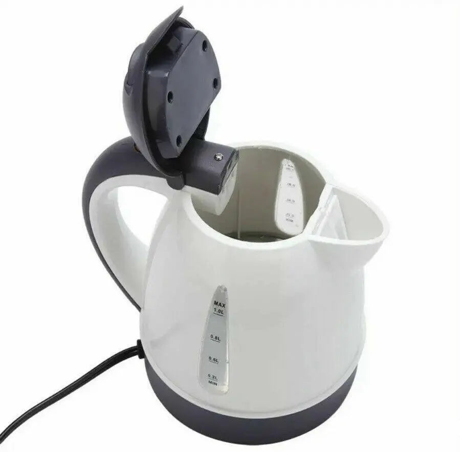 24V Electric Car Kettle Travel Camping Caravan Boiling Water Socket Tea Coffee Roadster