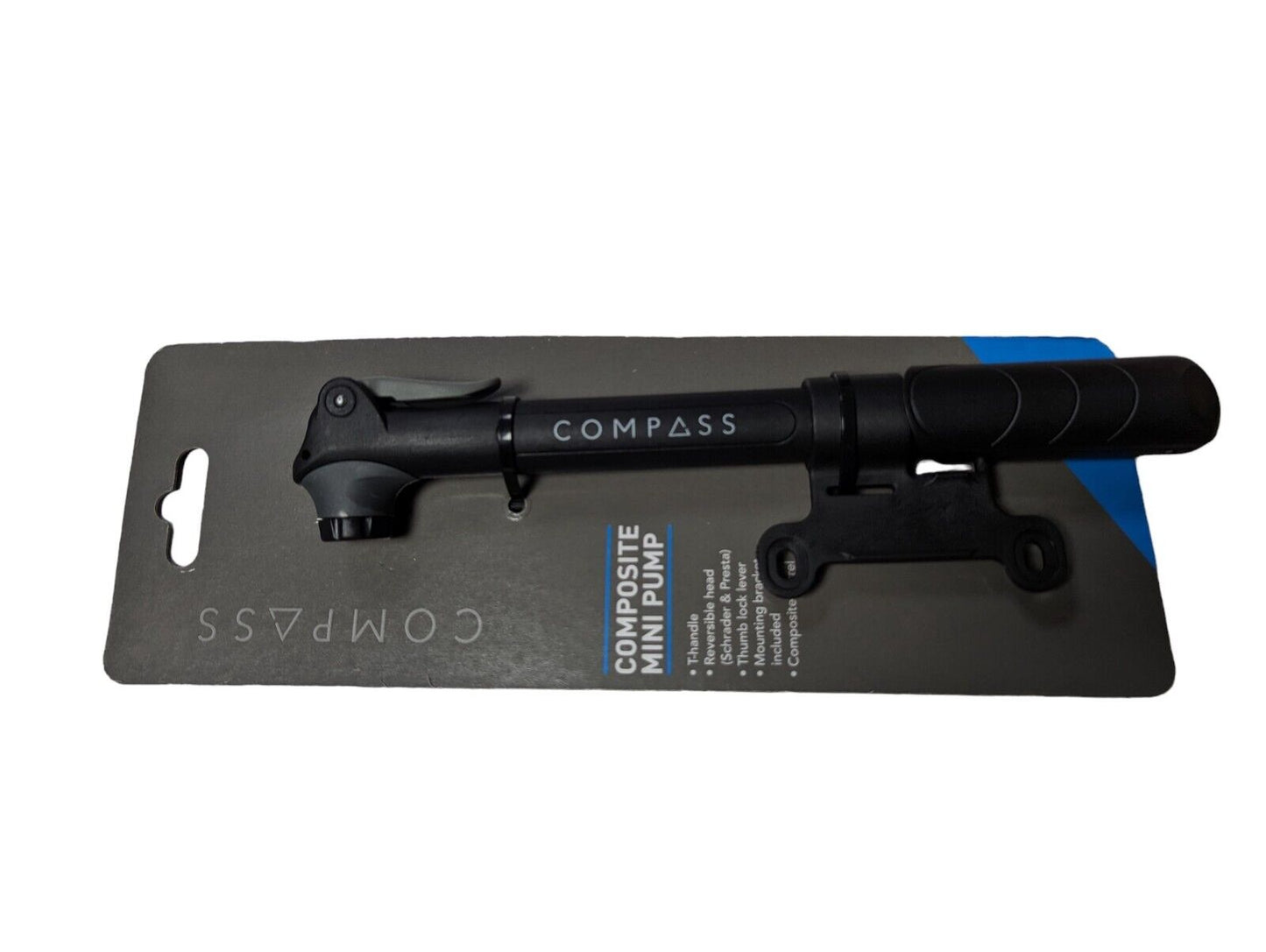 Handle Bike Air Pump Compass Mini T Compact Design One Size Black