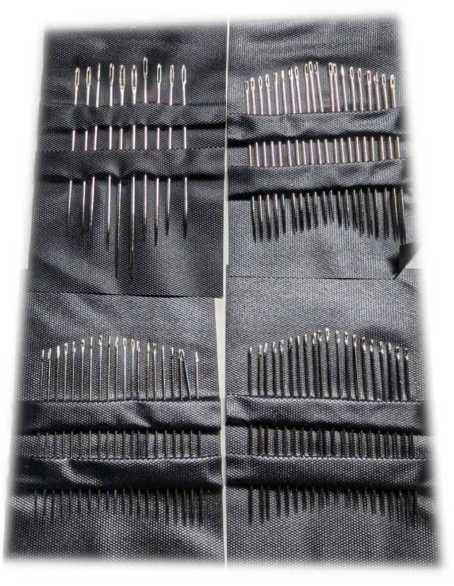 Sewing Needles Assorted Sizes Hand Easy Thread Small and Large Eye 70 Pack
