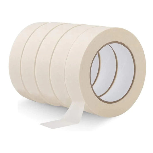 5 Roll Masking Painter Tape 25mm 1 x50m 164ft for Professional DIY