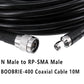BMR400 Coaxial Cable Helium 10M Ultra Low Loss N Male RP-SMA Male WiFi AntennA