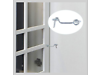 2'' Cabin Hooks Eye Latch Privacy Hook Lock Plating Finish Gate Door Window