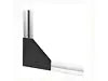 L Shape Outside Joining Plate 60mm with 5Hole Joint Bracket for Aluminum Profile Unbranded