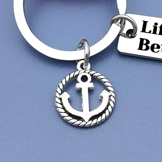Lake Life Gifts Anchor Keyring women men Birthday Gift Camper Keyring Present Unbranded