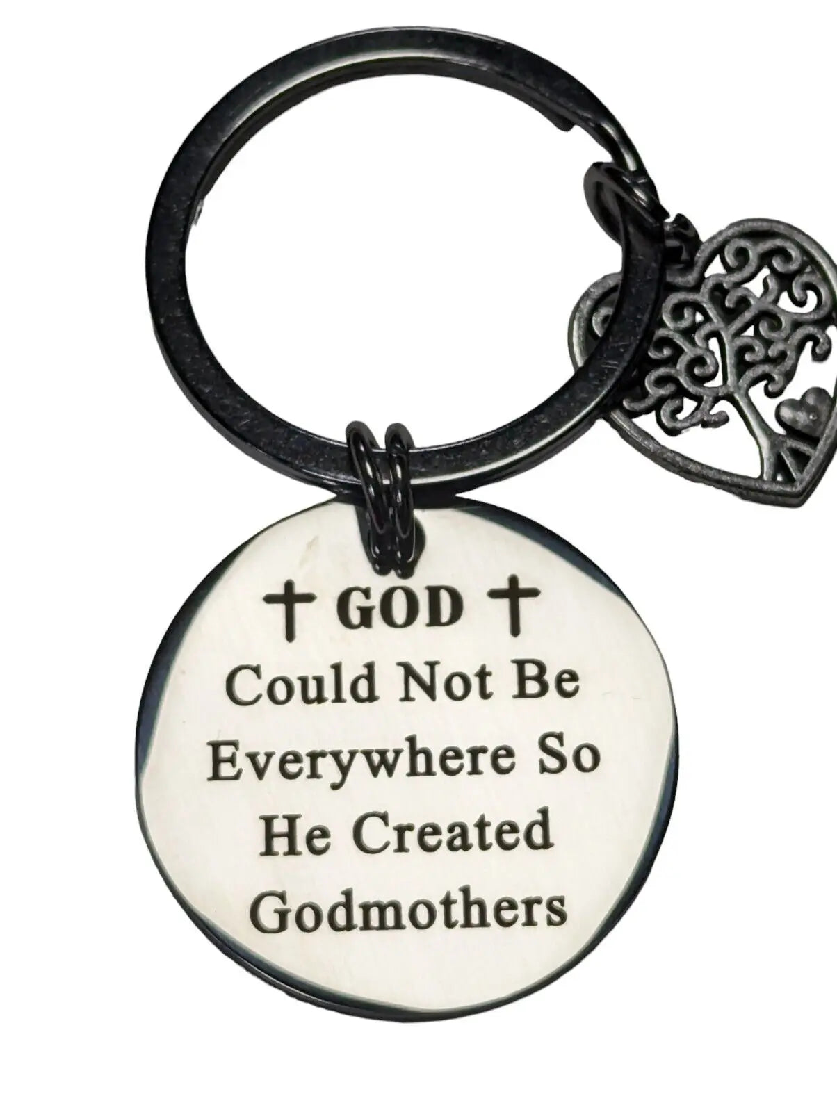 Godmother Keyring Gift Baptism Gifts from Godson Goddaughter Christian Gifts Unbranded