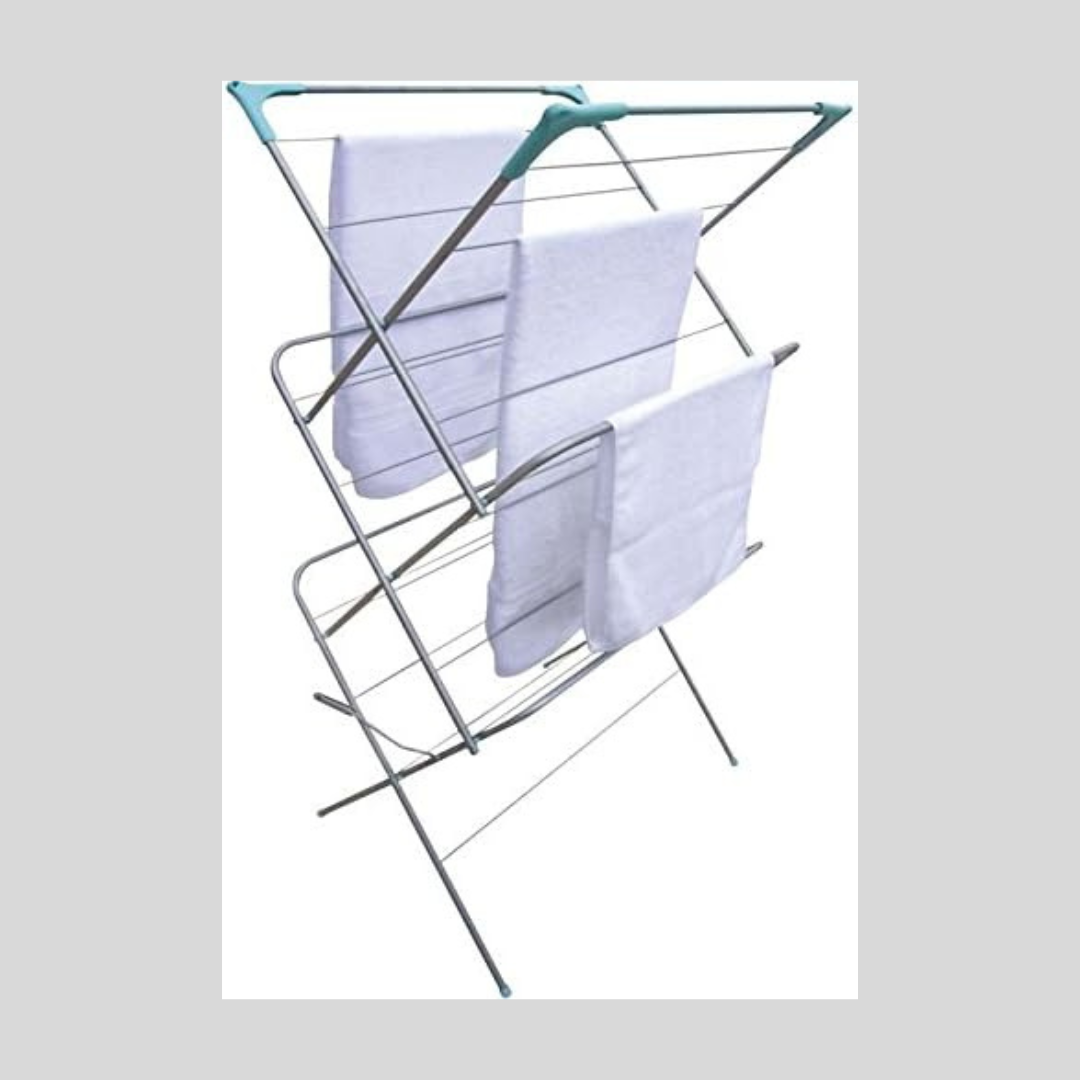 Prima Clothes Drying Airer Foldable Concertina Deluxe 3 Tier 138Hx45Wx64L cm