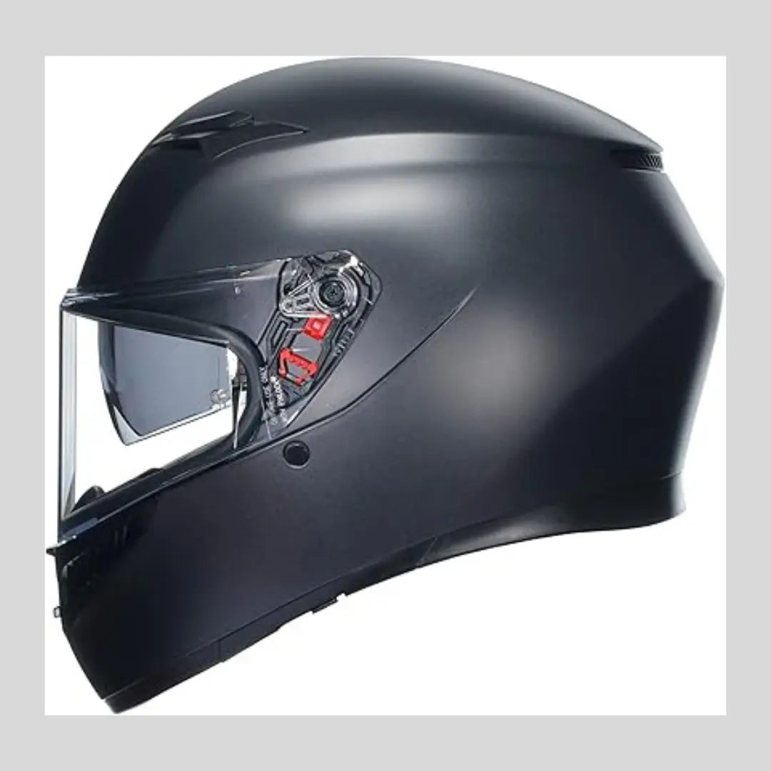 Helmet K3 E2206 MPLK Full-Face ECE Helmet with Sweat Absorption Spoiler in Black AGV