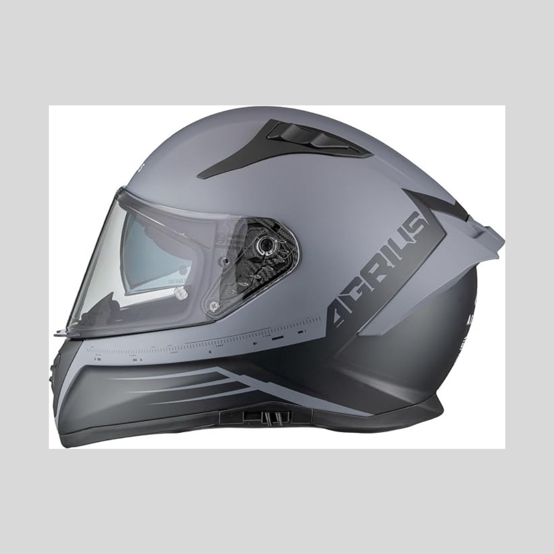 Storm Calibration Full Face Motorcycle Crash Helmet With Drop-Down Sun Visor XL