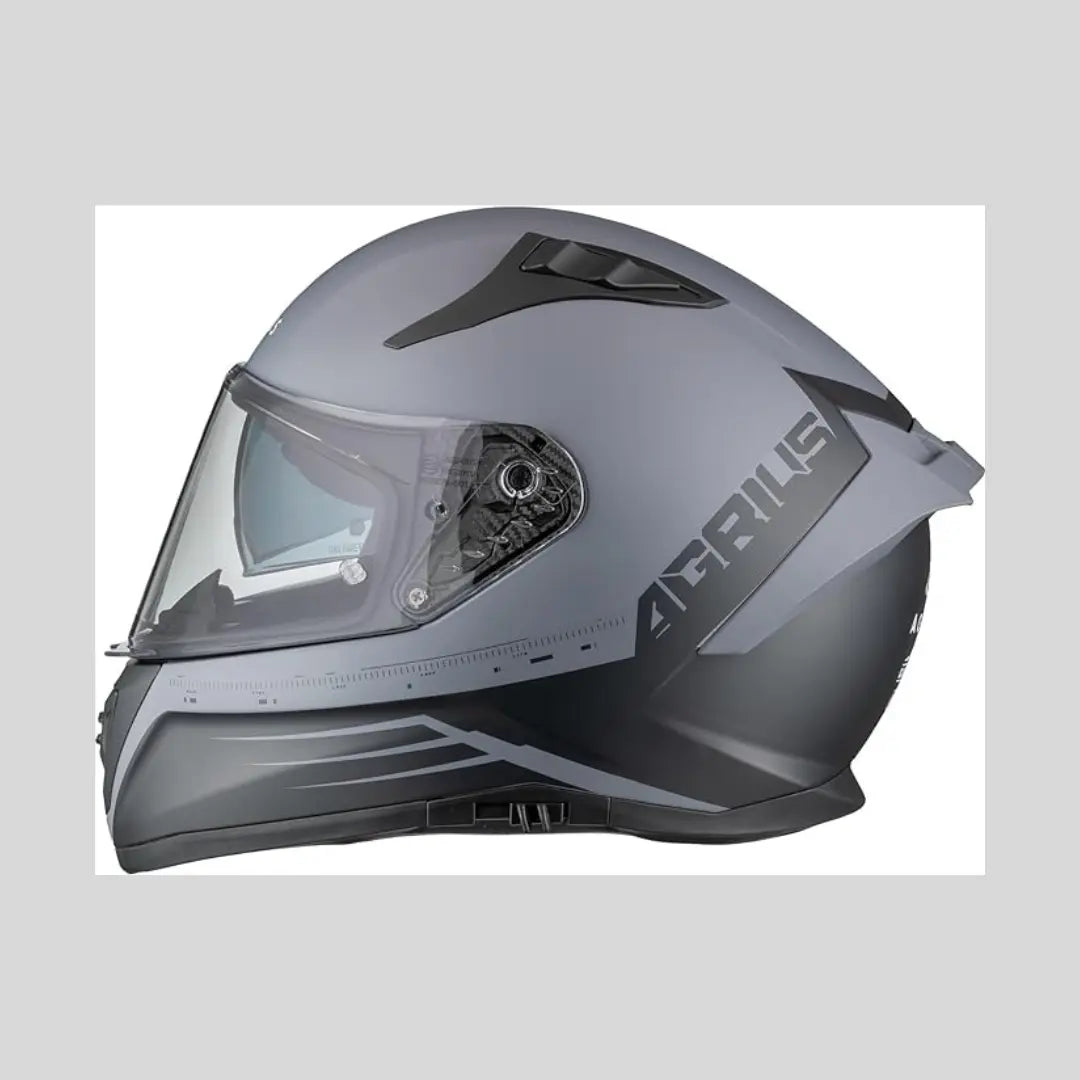 Storm Calibration Full Face Motorcycle Crash Helmet With Drop-Down Sun Visor XL Agrius