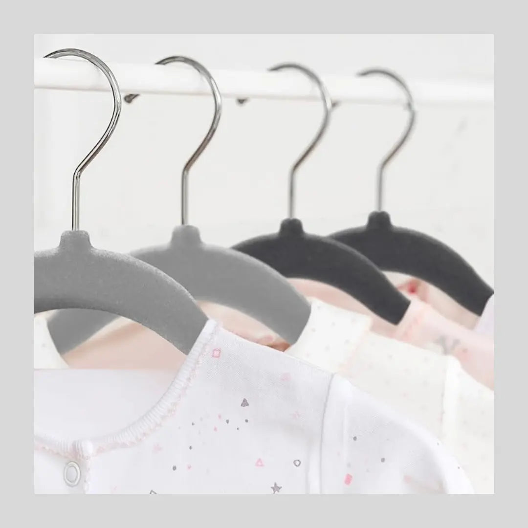 Velvet Baby Hangers of 20 Pcs Clothing Hangers for Babies Infant Kids (Grey) Deal For Any Occasion