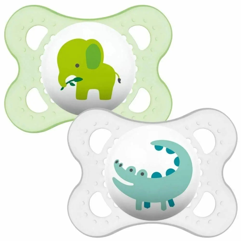 MAM Nature Silicone Orthodontic Soother Dummy 0m+ 2Pk MAM