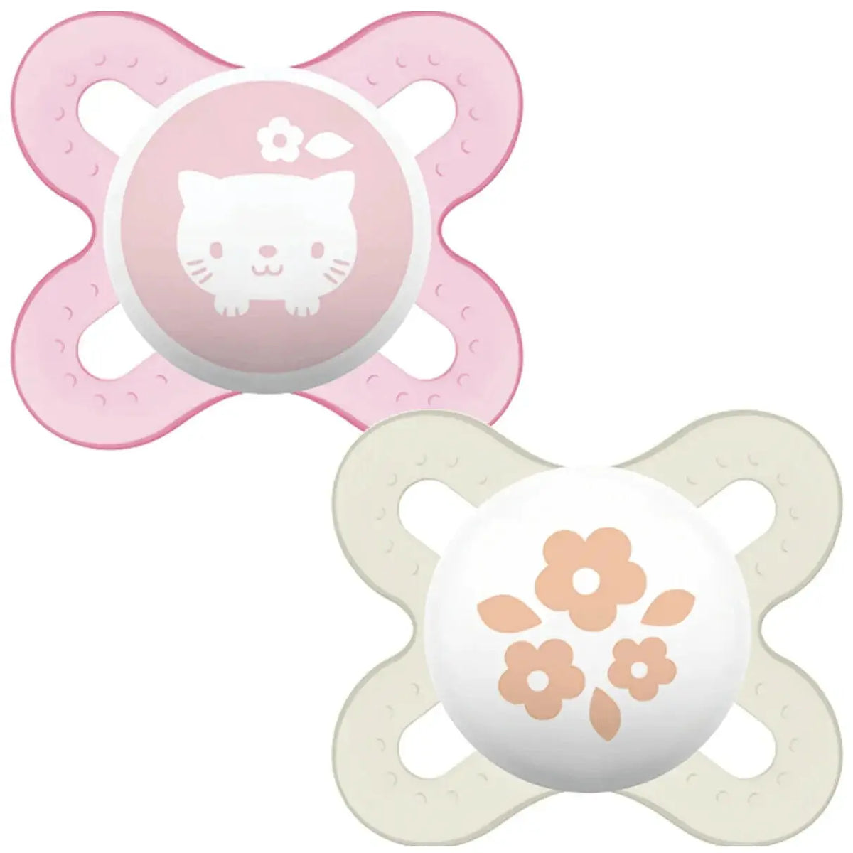 MAM Start Silicone Orthodontic Soother Dummy Pink 0m+ 2Pk MAM