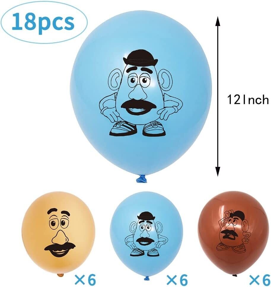 44PCS Toy Story Theme Supplies Set Banner Balloon Cake Topper Party Decoration