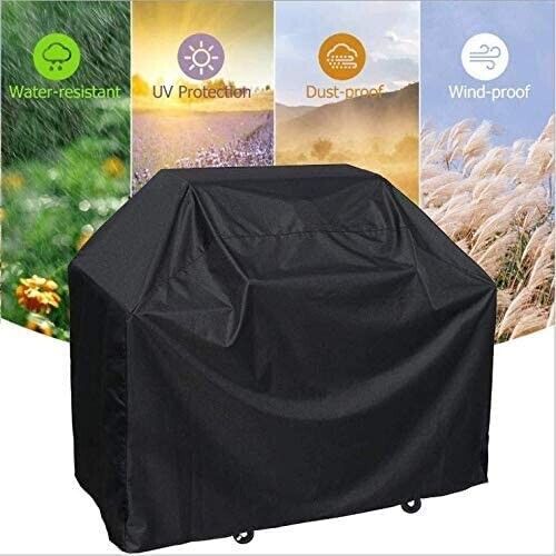 BBQ Waterproof Gas Grill Adjustable Cover Oxford Material Black (XL:672046in)