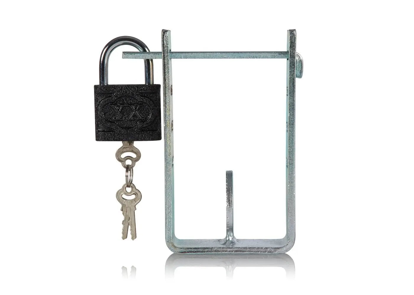 Towing Steel Universal Caravan Trailer Hitch Lock Complete with Padlock Unbranded