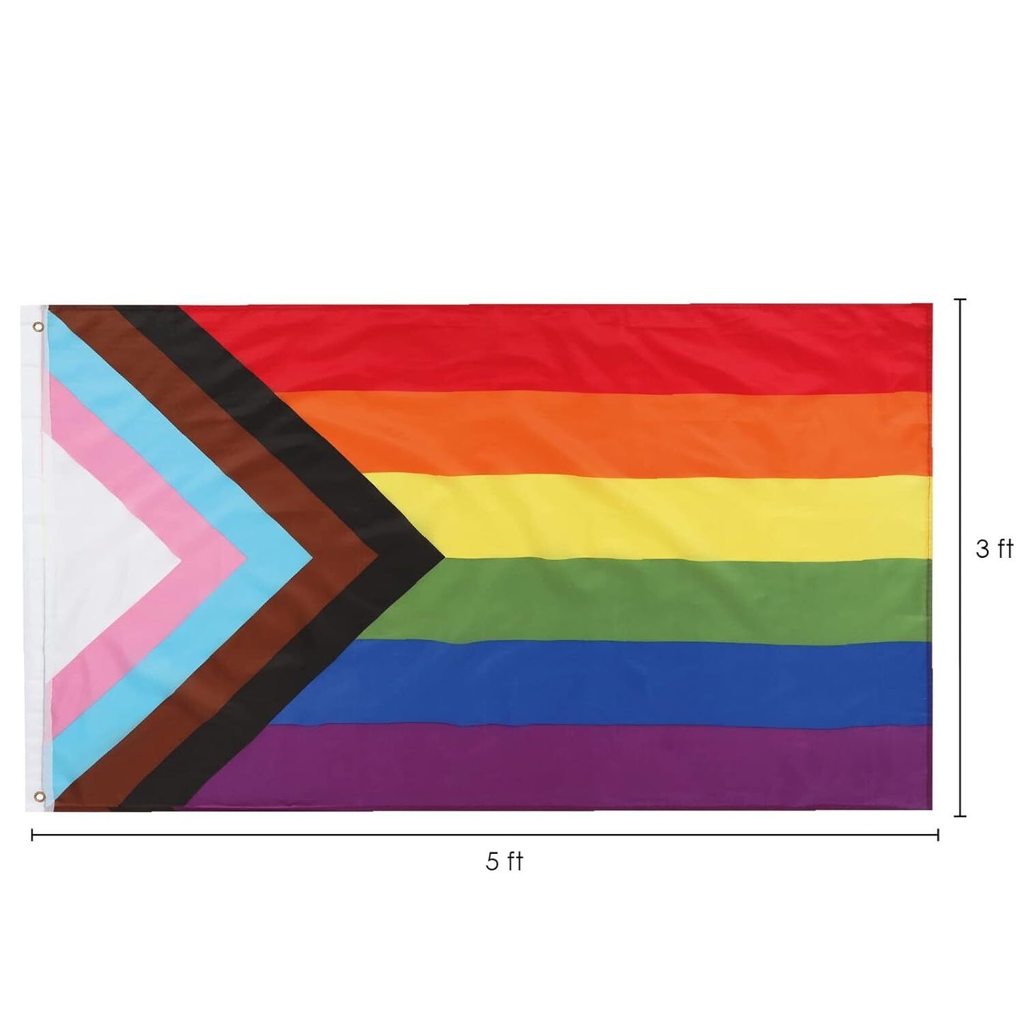 Rainbow Flag LGBTQIA2s+ Love Wins Festival Street Party 3 x 5 Foot