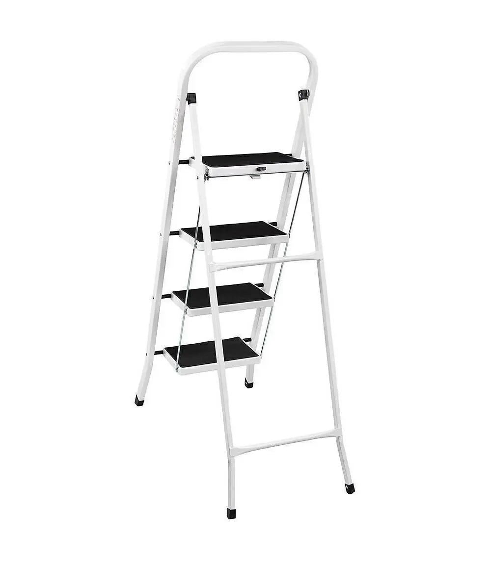 Step Ladder 4-Step Folding Safety Lock Space Saving Storage Safety Non Slip Unbranded