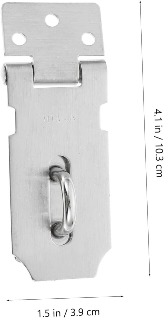 Door Padlock Hasp Buckle Burglar Clasp Lock Gate Bolt Shed Latch