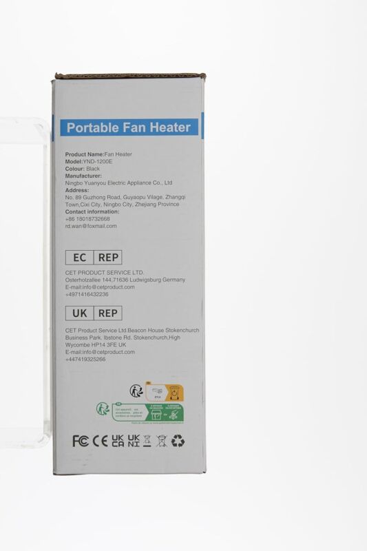 Electric Space Heater with Fan 1500W Portable Small Room Heater Low Noise