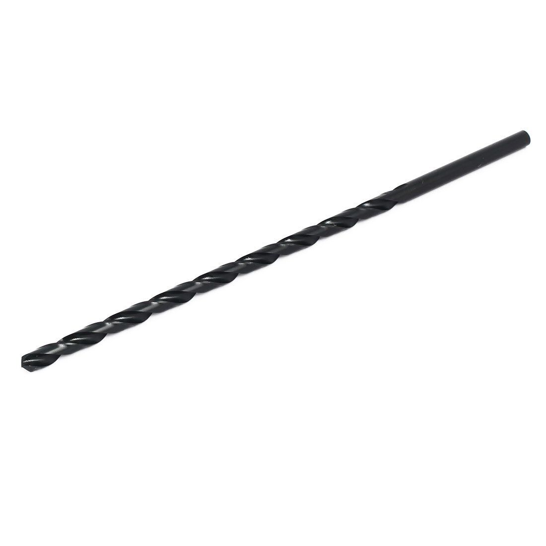 7.5mm Drilling Dia 250mm Length HSS Straight Round Shank Twist Drill Bit Black