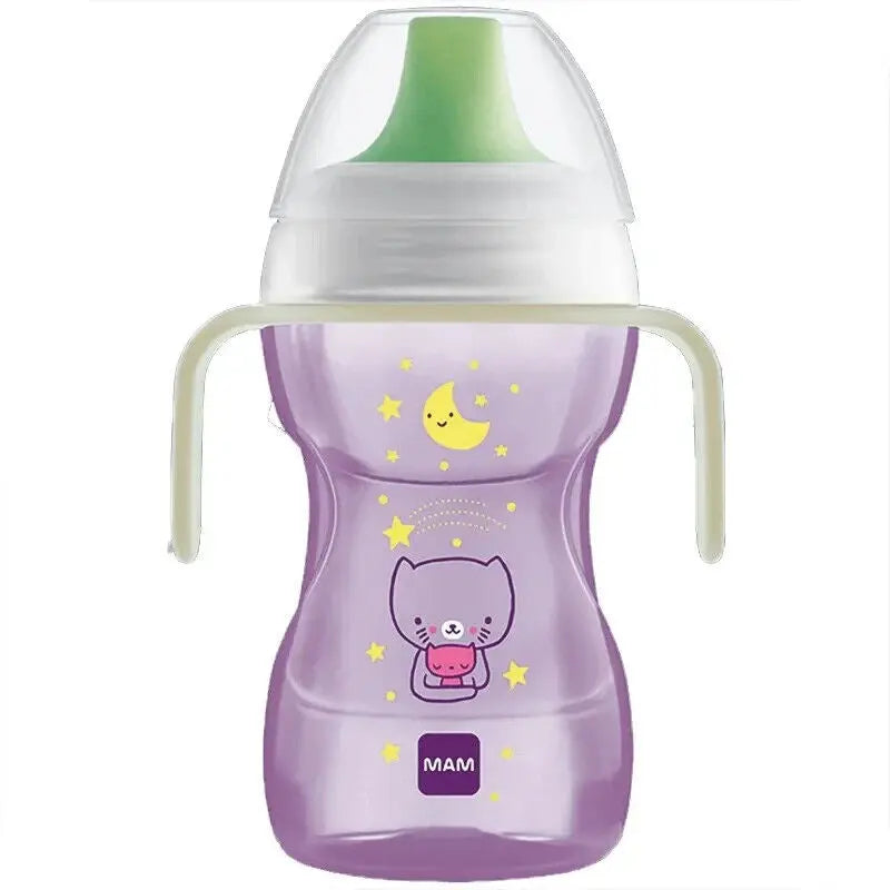 MAM Baby Infant Starter Trainer Drinking Fun to Drink Bottle Cup Handles 270ml MAM