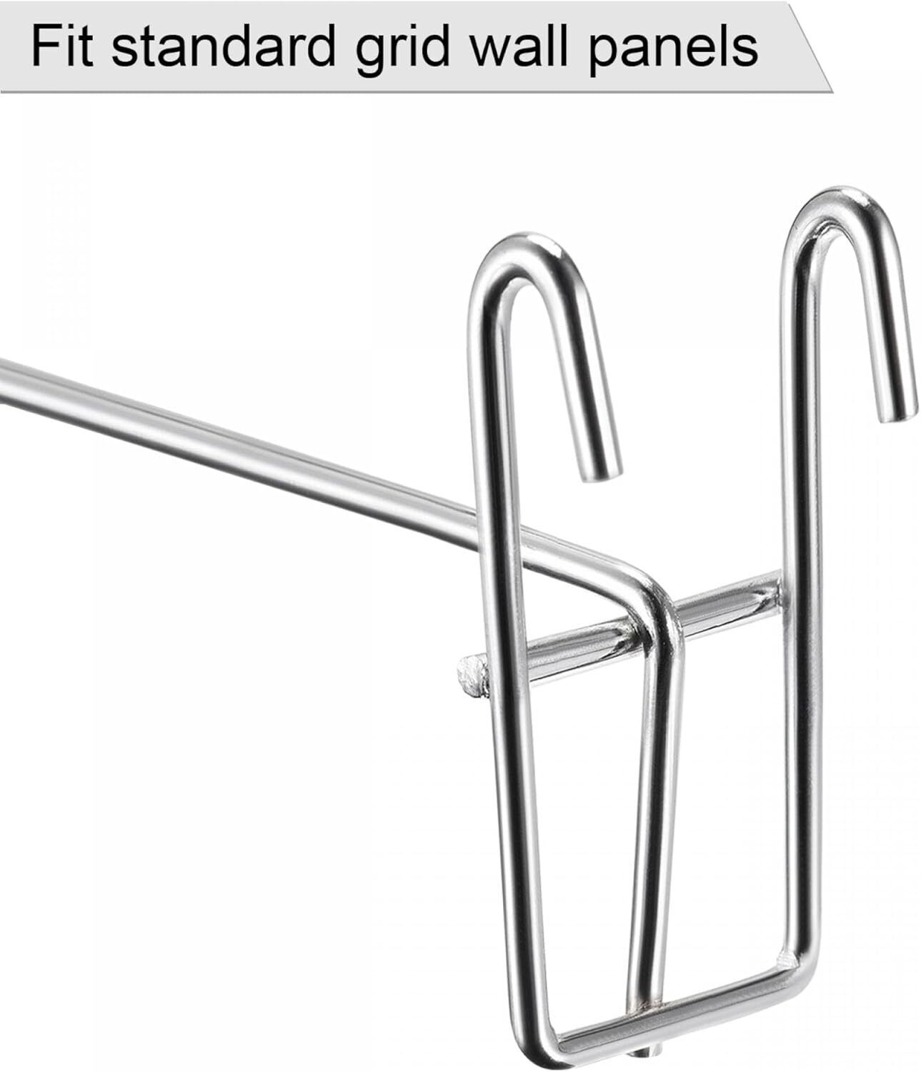 4x Wall Hooks Display Hooks for Grid Wall for Home Kitchen Garage Wall Organizer