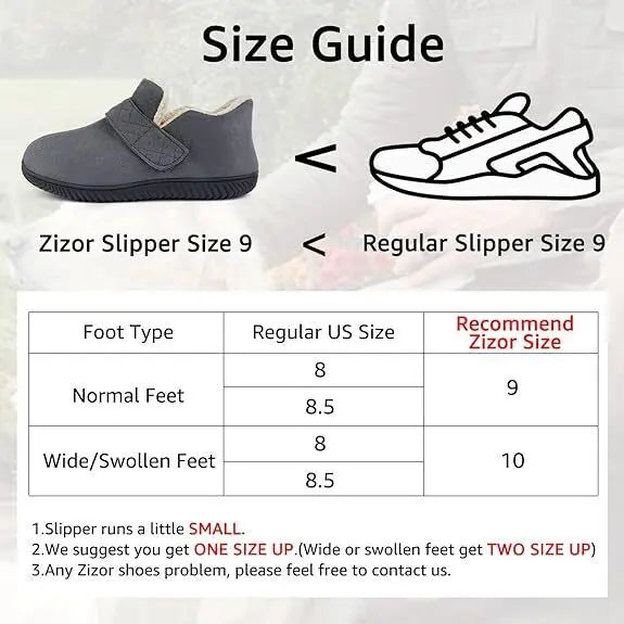 Women's Adjustable Strap Closed Back Slipper in Dark Grey with Memory Foam UK8 Unbranded