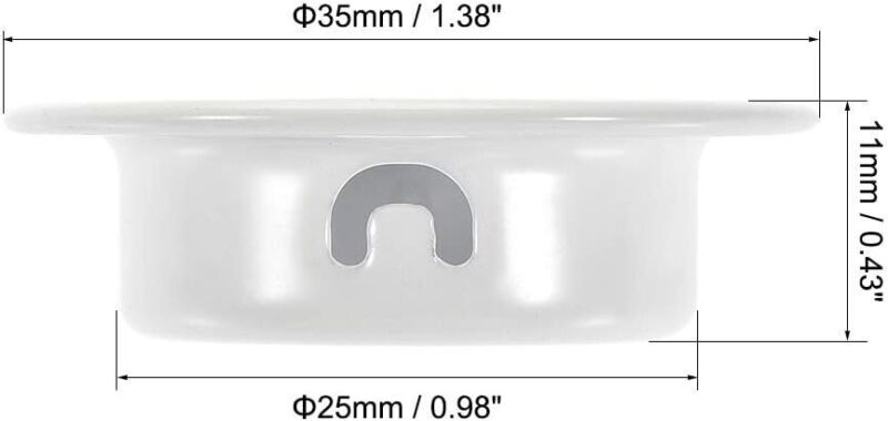 Air Vents Fit 0.98'' Dia Hole Flat Circle Mesh Louver Kitchen Cabinet 25PC