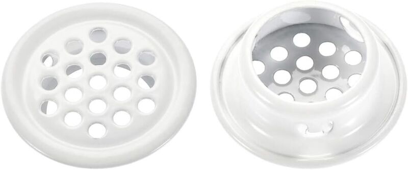 Air Vents Fit 0.98'' Dia Hole Flat Circle Mesh Louver Kitchen Cabinet 25PC