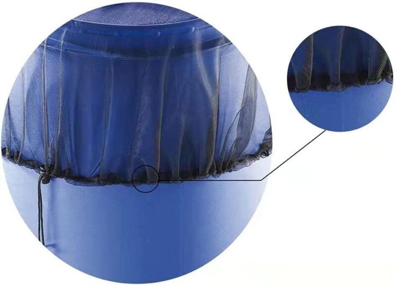 Rain Barrel Net Mesh Cover Water Collection Bucket Mosquitos Debris 95 Cm