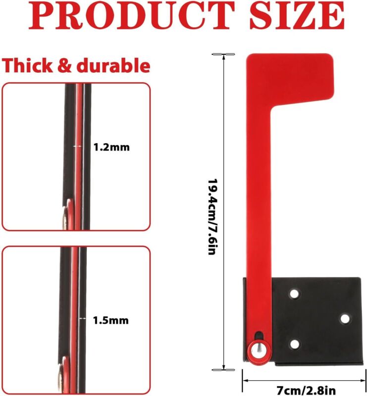 Mailbox Flag Folding Wall Mount Mailbox Replacement Universal Vertical