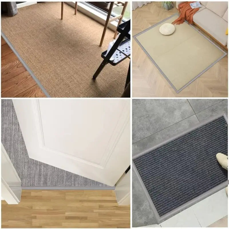 Carpet Edge Strip Self Adhesive Floor Transition PVC Door Carpet Edging 6M Unbranded