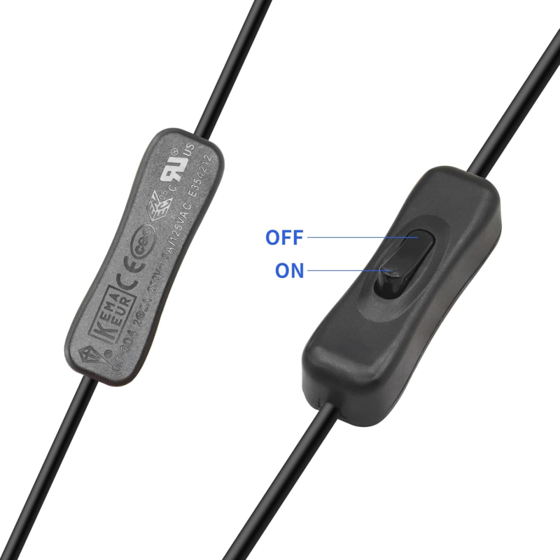 USB Splitter Cable with Switch USB 2.0 Male to Dual USB Female Jack Y Splitter