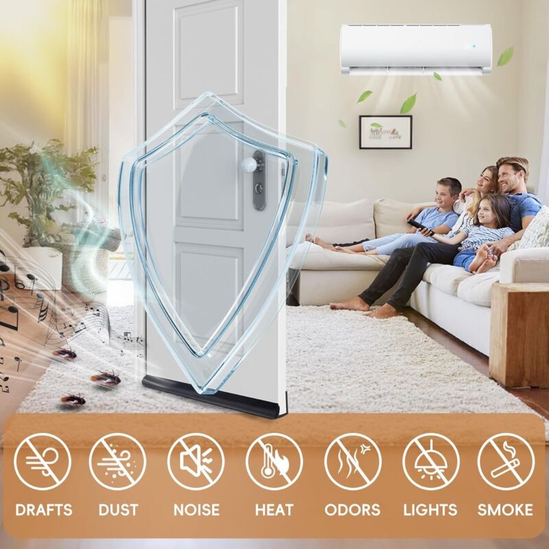 Seal Strip Energy Saving Waterproof Draught Excluder Door Stopper Foam 30'' to 39