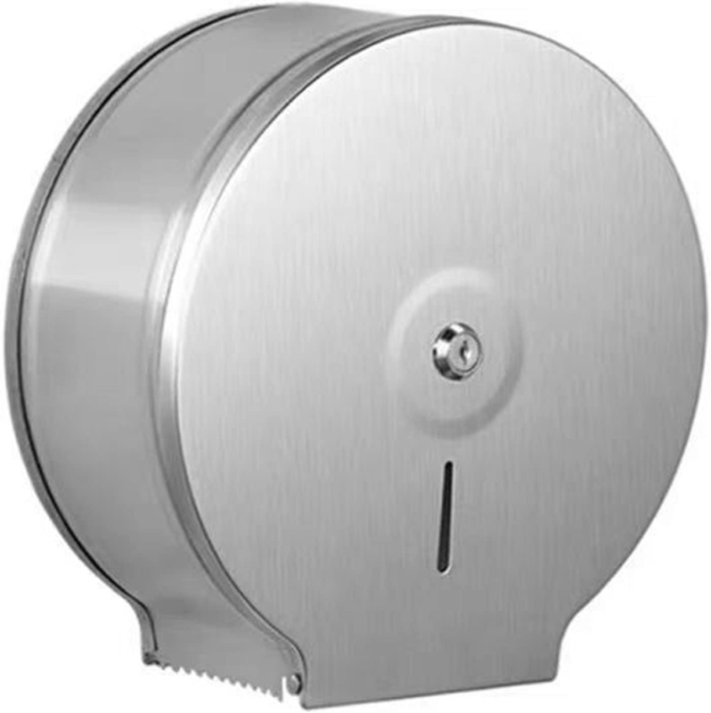 Jumbo Toilet Towel Paper Dispenser 9'' Roll 2.5 Core Stainless Steel Wall Mount