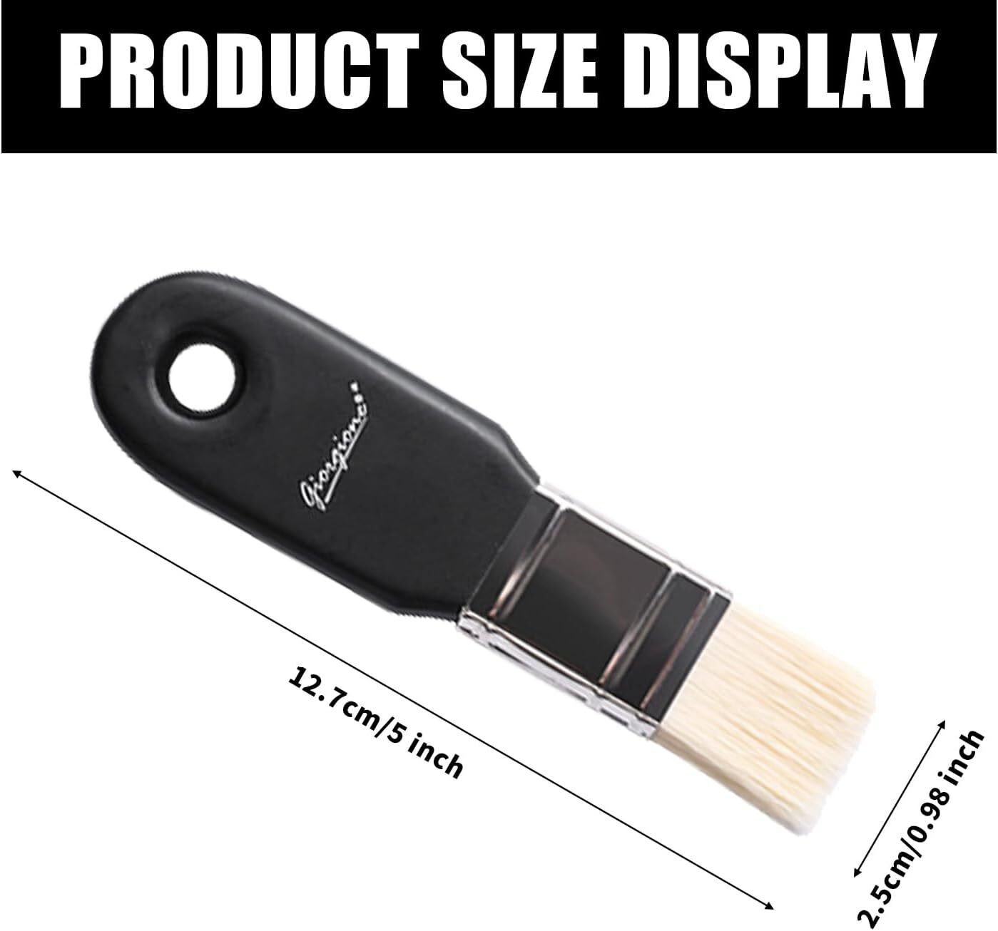 Paint Brush Flat Artist Oil Watercolour Gouache Nylon Hair Acrylic Abstract 25mm