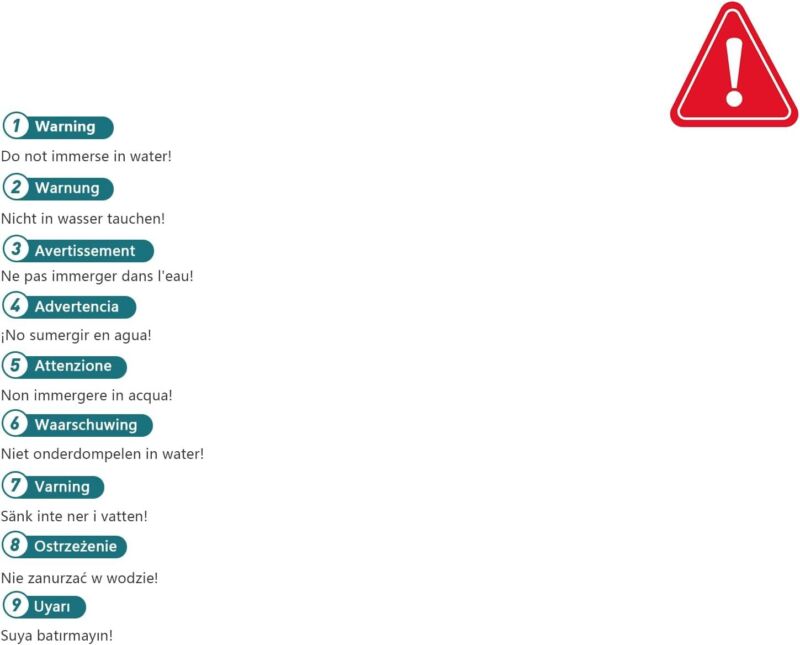 Indoor Outdoor Wall Lamp Lighting 6 LED Bulbs Warm Light 6W