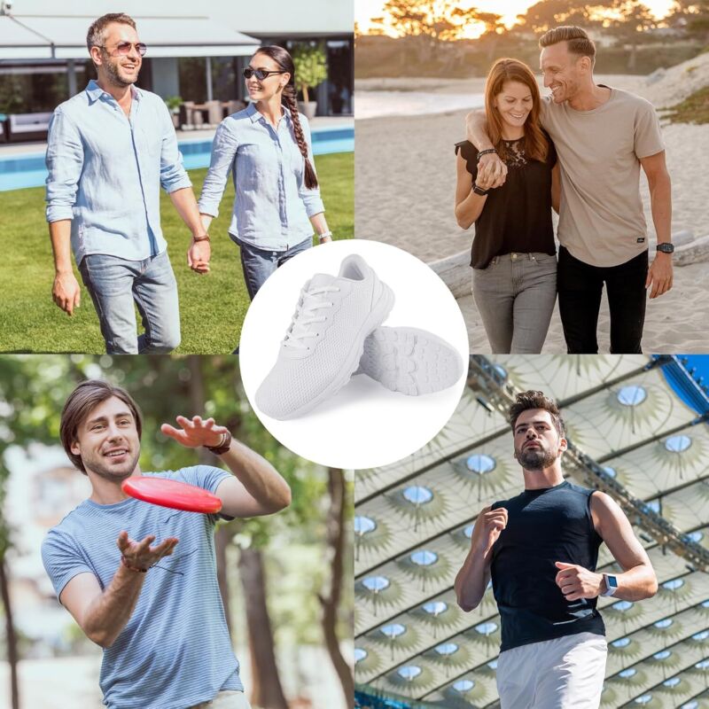 Trainers Lightweight Running Walking Shoes Breathable Sneakers Men UK9 EU43