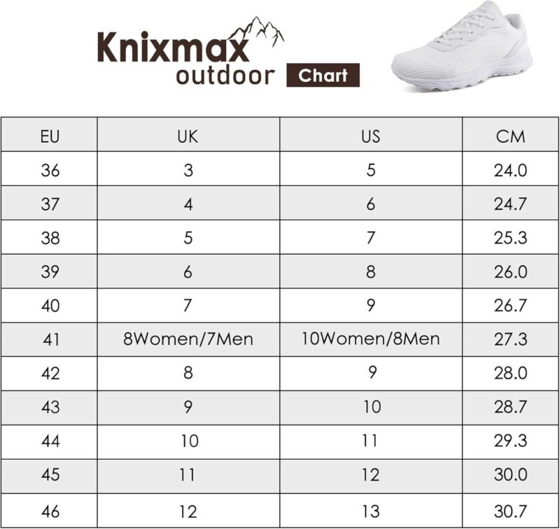 Trainers Lightweight Running Walking Shoes Breathable Sneakers Men UK9 EU43