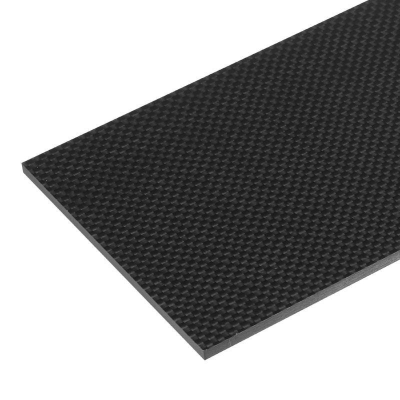 Carbon Fiber Sheet 100X250X5Mm Glossy Surface Pultruded Board Plate Plain