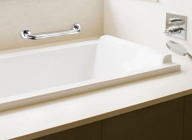 Bath Grab Bar Anti-Slip Grip Safety Handle Toilet Bathroom Handrail 12inch/300mm