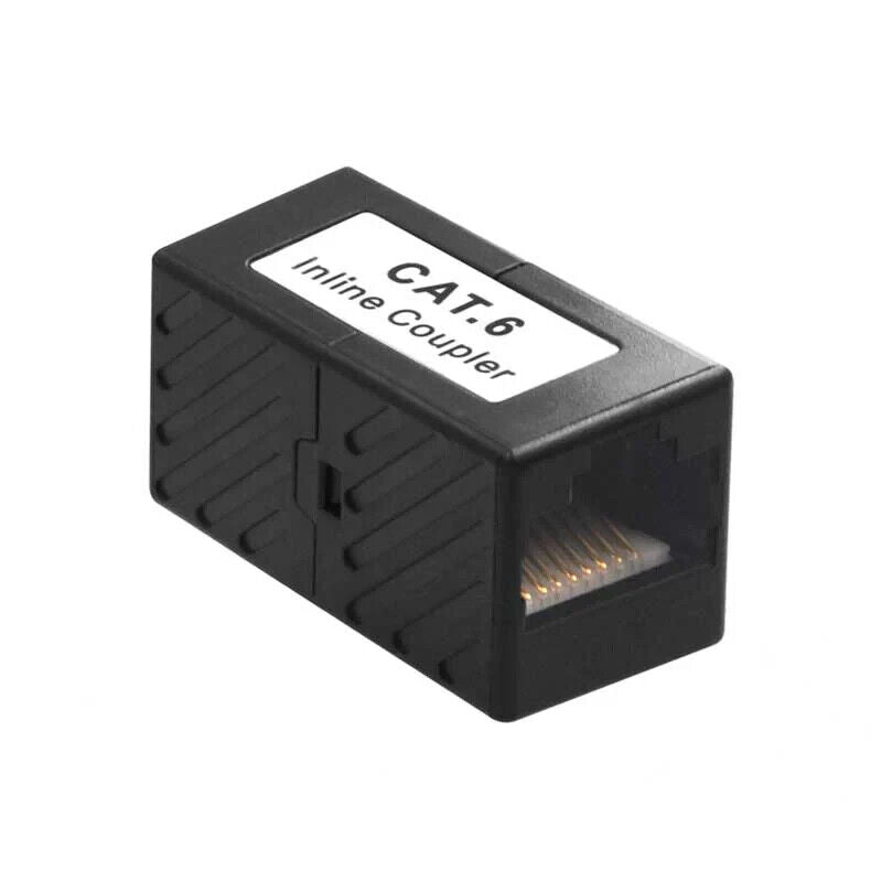 RJ45 Inline Coupler Cat6 Cat5e Ethernet Network Cable Extend Adapter Joiner