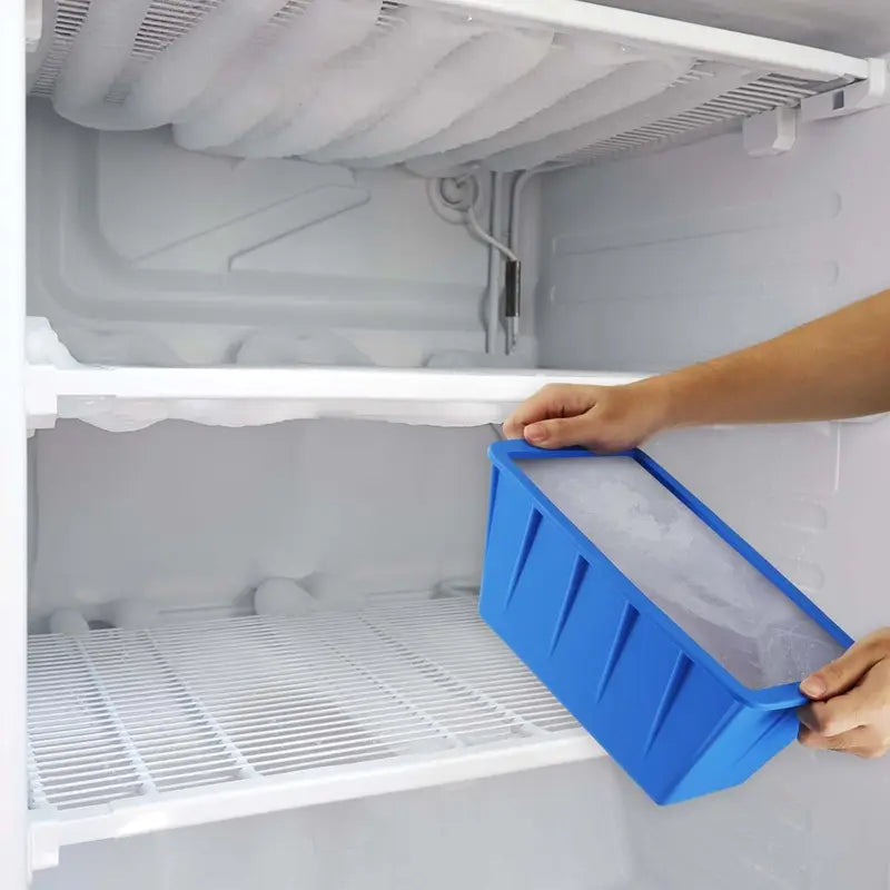 Extra Large Ice Block Dishwasher Safe Silicone Ice Bath Maker Chiller 7lbs 3.2KG Does not apply