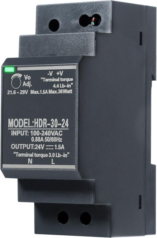Transformer Din Rail Switching Power Supply HDR-30W-24V 1.5A