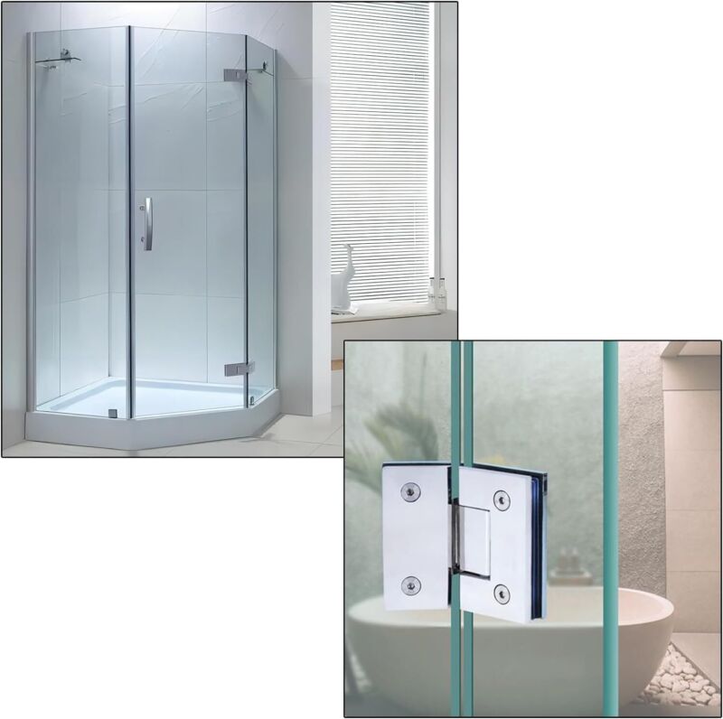 Glass Shower Door Hinges 135 Degree Hinge Cupboard Cabinet Clamp Replacement