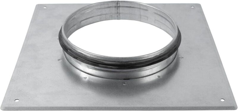 Duct Connector Flange Ducting Steel Pipe Heating Cooling Air Ventilation  150Mm