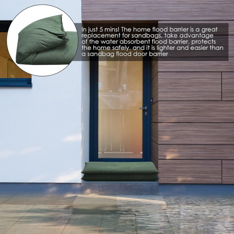 Water Activated Flood Barrier Bags Sandless Sand Bags Flooding 25x120cm 2Pack