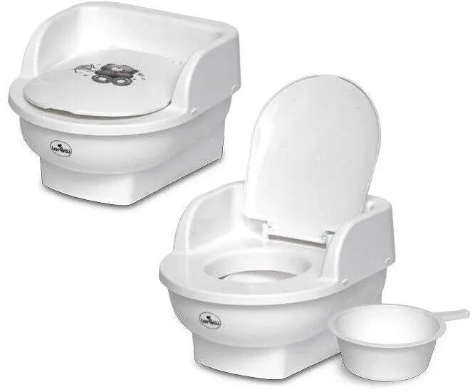 Baby Kids Plastic Potty Pot Toilet Seat Trainer Training Seat Throne White DealForAnyOccasion